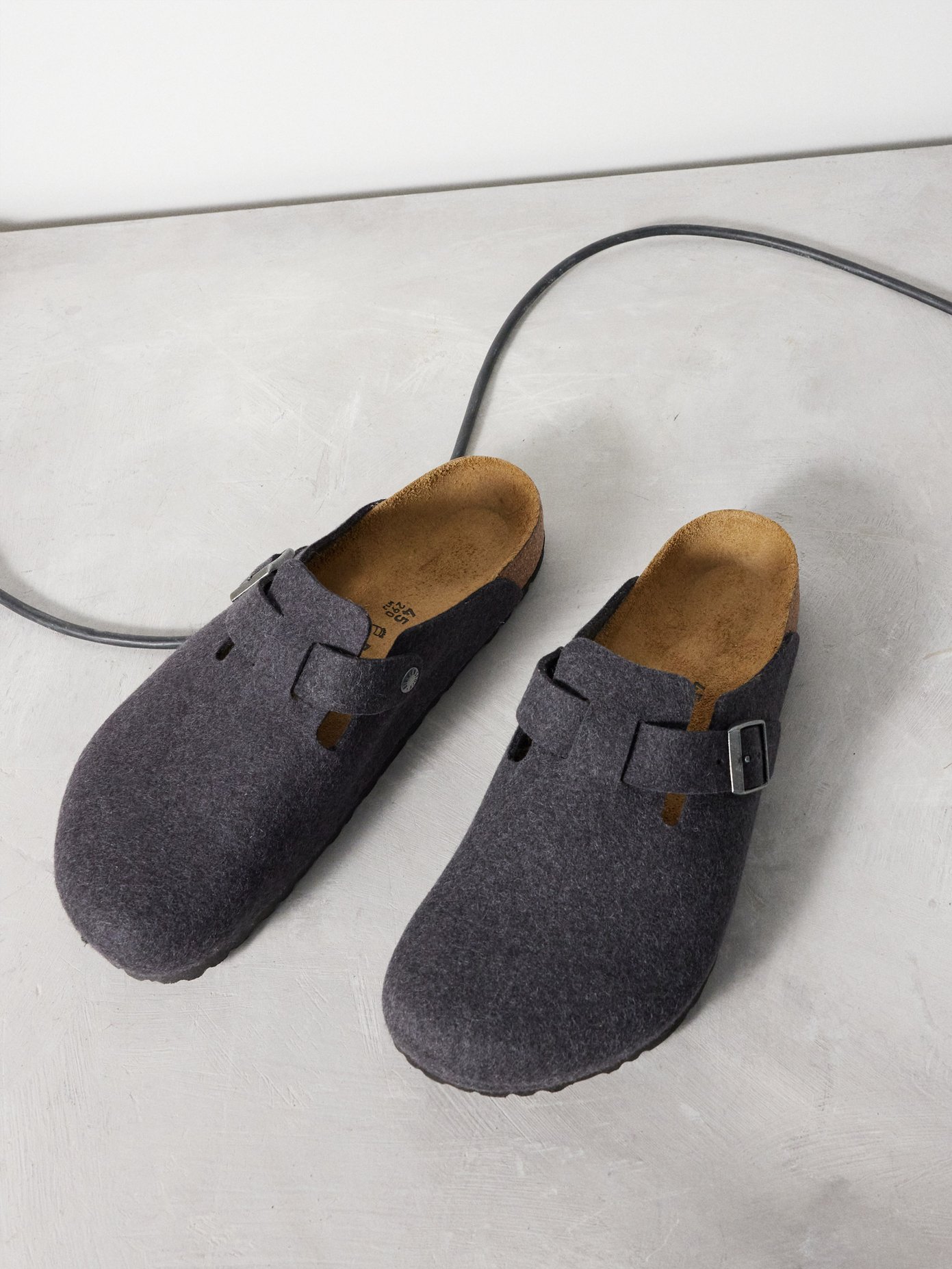 wool birkenstock sandals