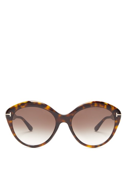 Maxine Round Tortoiseshell Acetate Sunglasses Tom Ford Eyewear Matchesfashion Us