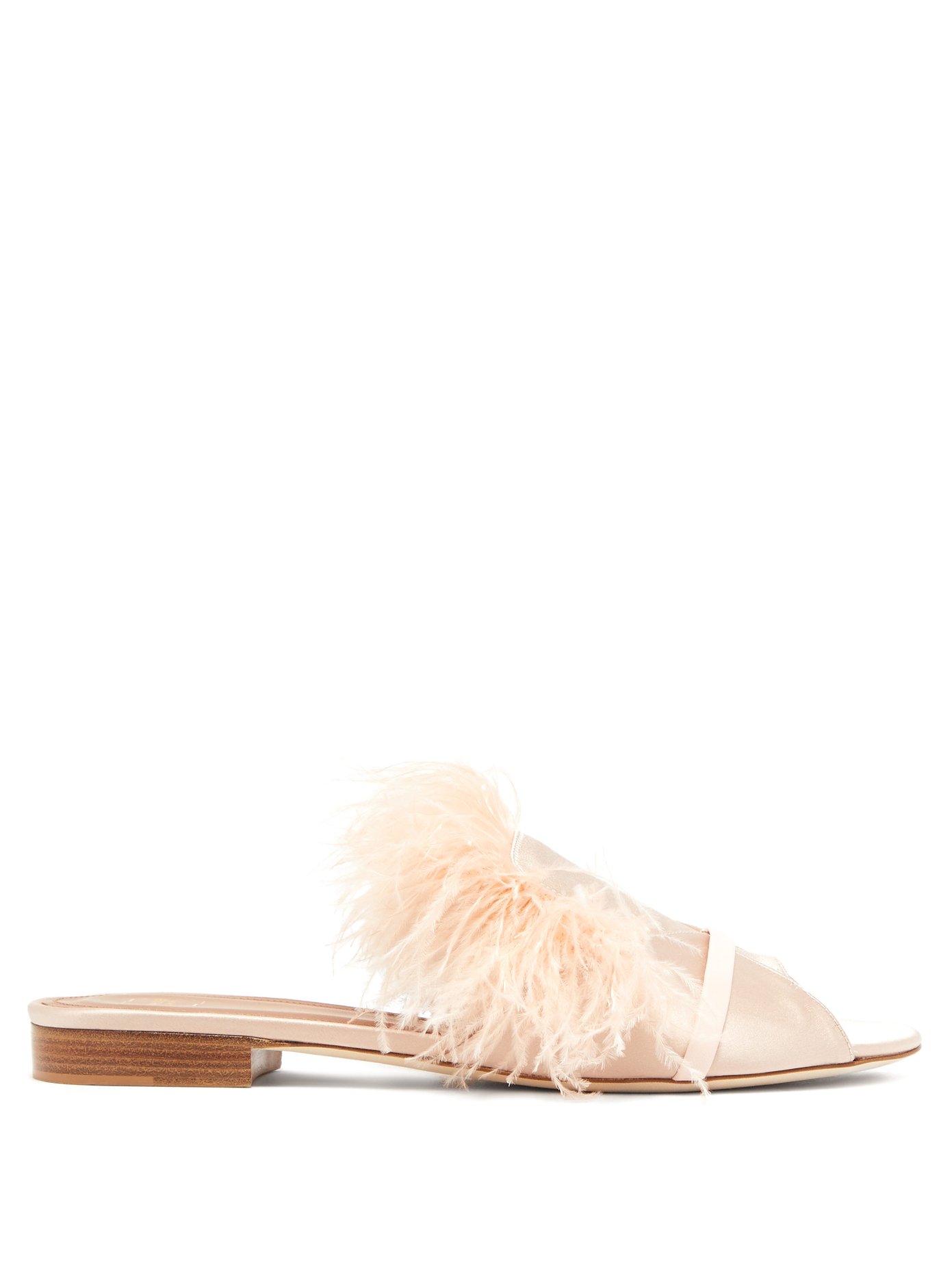 white feather slides