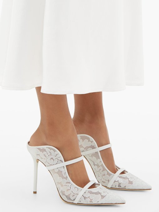 Maureen floral-lace mules | Malone 