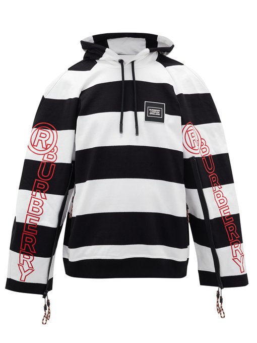 striped hooded sweatshirt