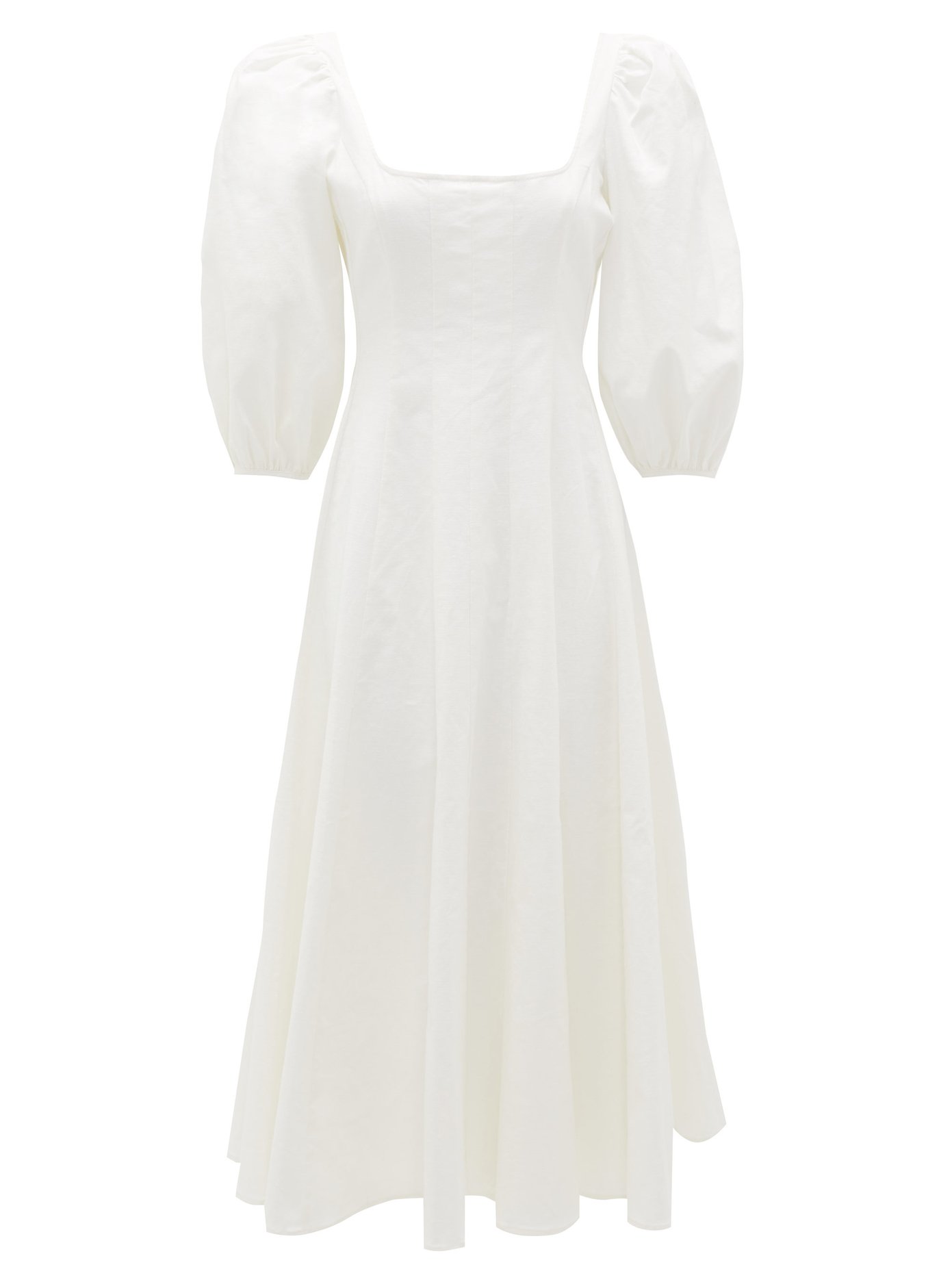 next linen blend dress