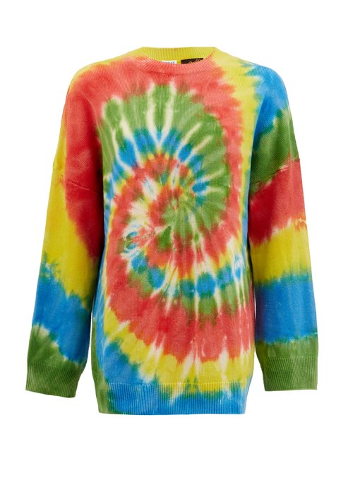 Rainbow tie dye-jacquard cashmere jumper | Loewe Paula's Ibiza ...