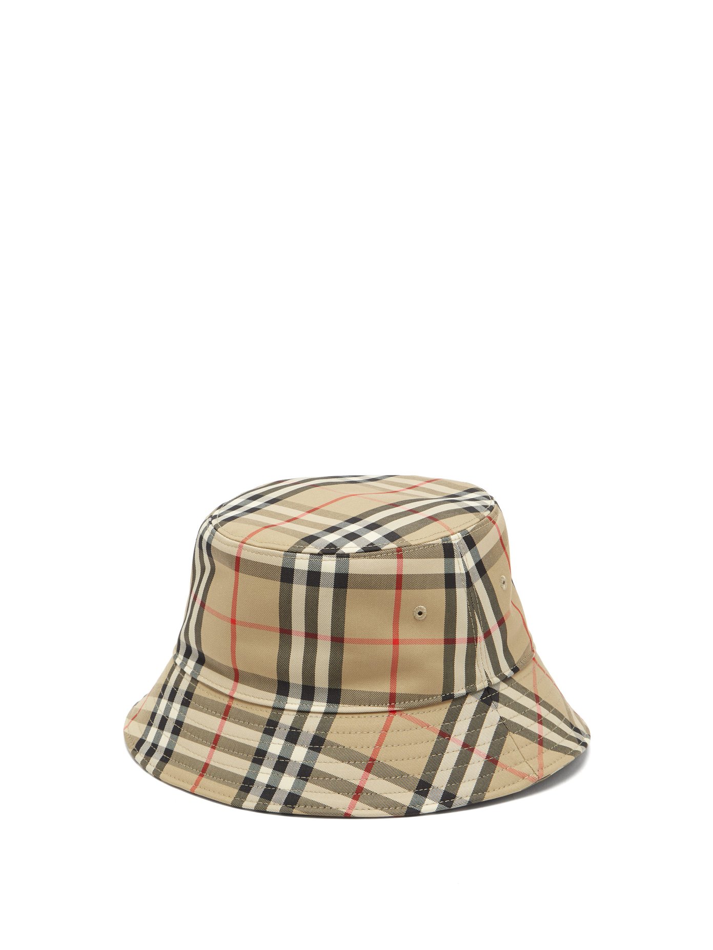 burberry check bucket hat