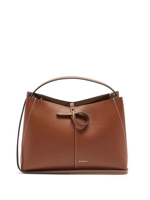tan leather handbag