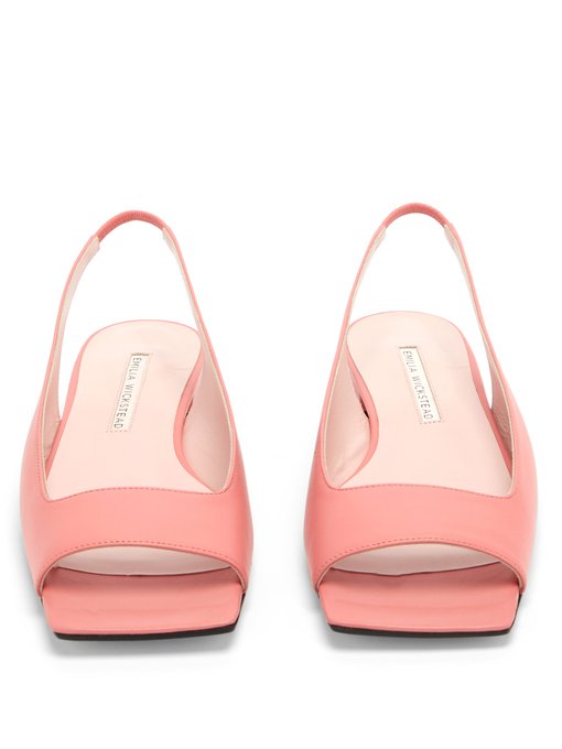 square toe slingback flats