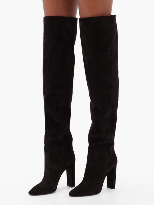 ysl over the knee boots