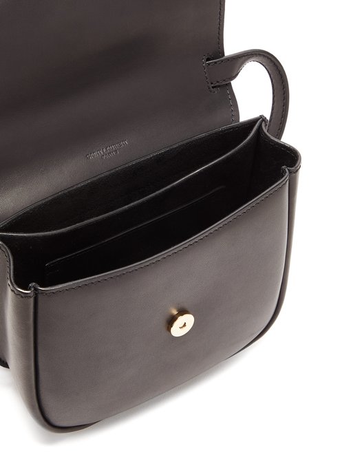 Saint Laurent Kaia YSL-plaque small leather satchel