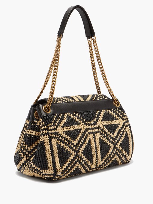 Nolita medium woven-raffia shoulder bag | Saint Laurent | MATCHESFASHION UK