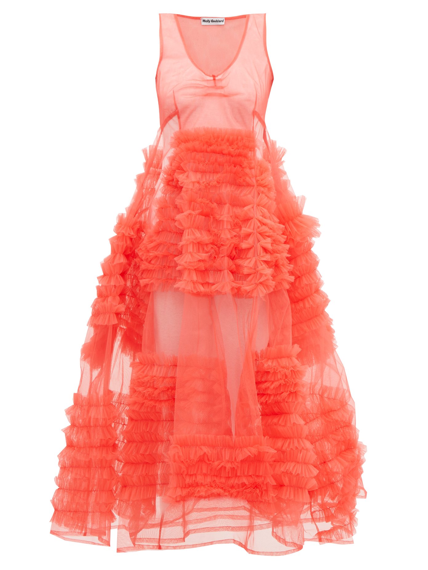 molly goddard pink tulle dress