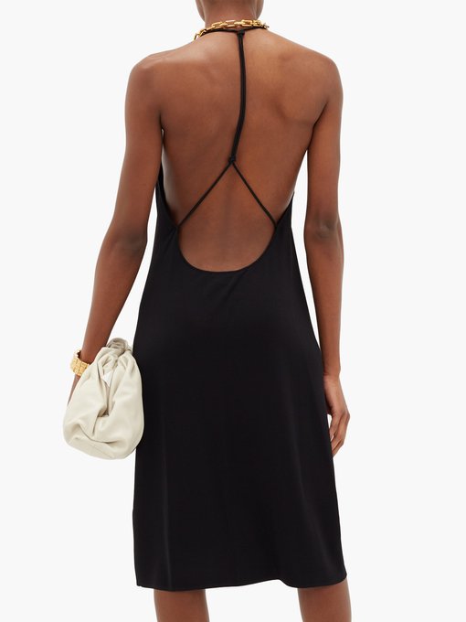 backless jersey dress