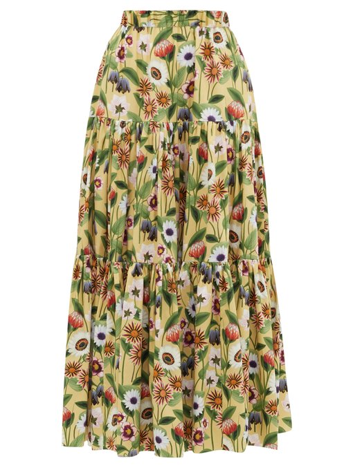 Per Una Women's Skirt Maxi Floral UK 16 Long EUR 44 Brand New
