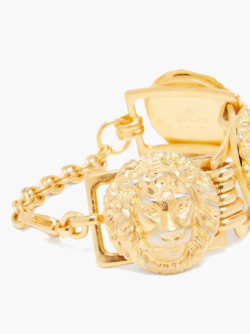 gucci bracelet lion