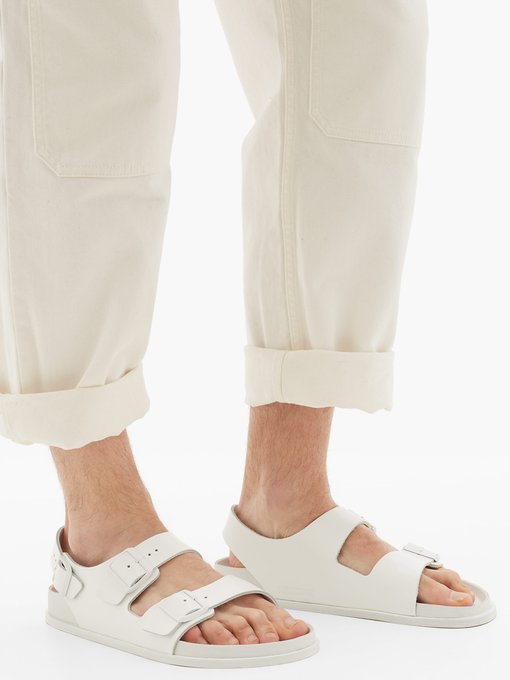 birkenstock milano sandals white