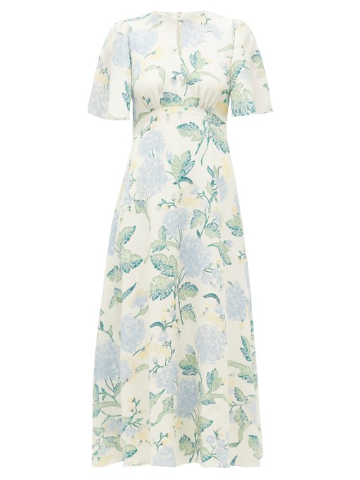 Gardenia floral-print silk-crepe dress | Beulah | MATCHESFASHION UK