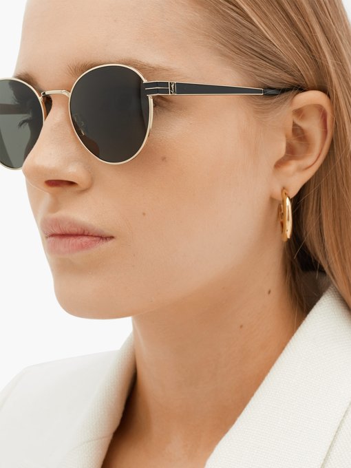 round saint laurent sunglasses