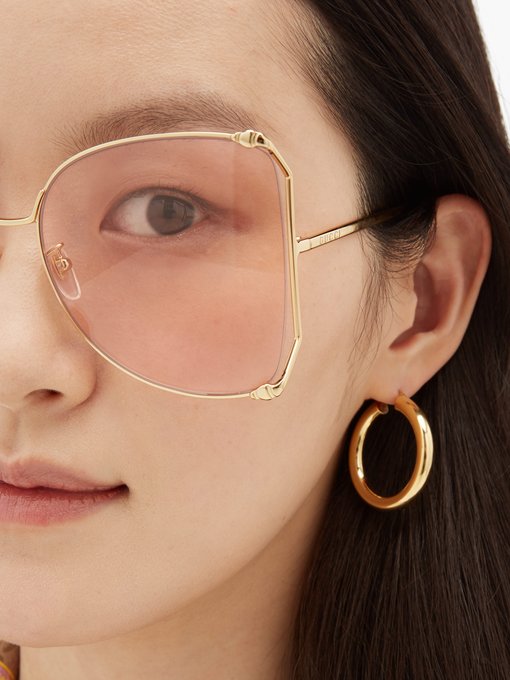 gucci oversized butterfly sunglasses