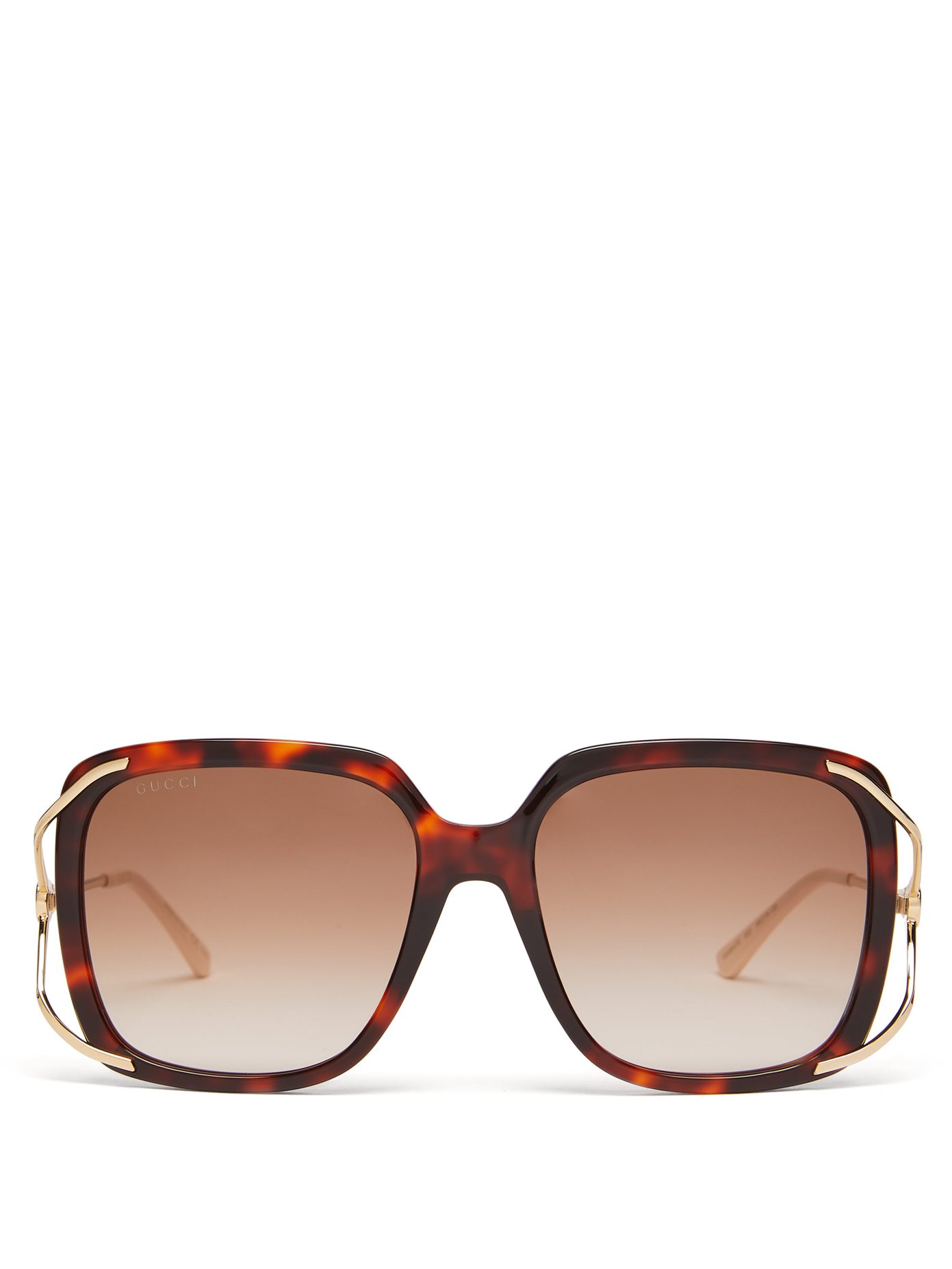 gucci square tortoise sunglasses