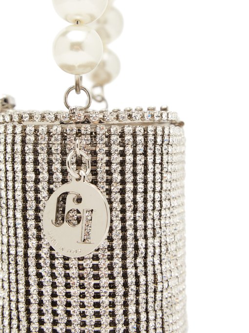 Holli crystal-embellished cage clutch bag | Rosantica | MATCHESFASHION UK