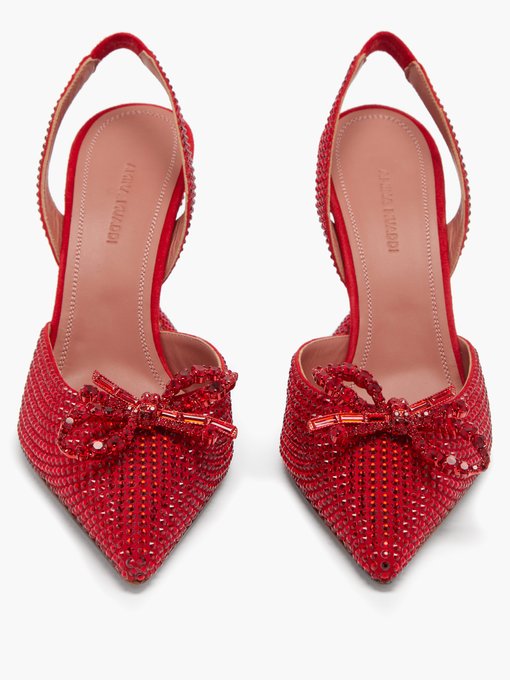 red crystal pumps