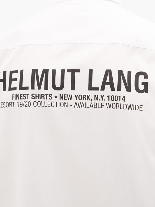 Helmut Lang ヘルムート ラング モチーフバンド ロゴ コットンシャツ