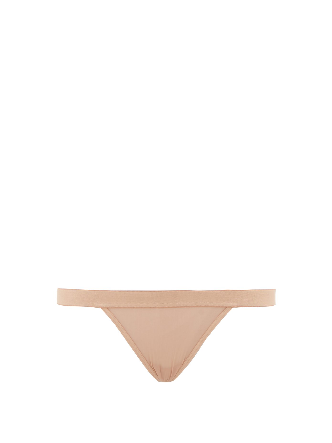 beige thong underwear