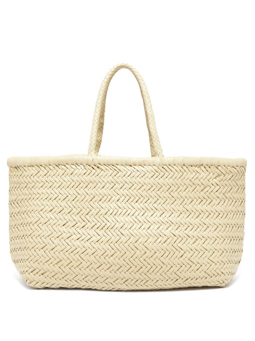Triple Jump large woven-leather basket bag | Dragon Diffusion ...