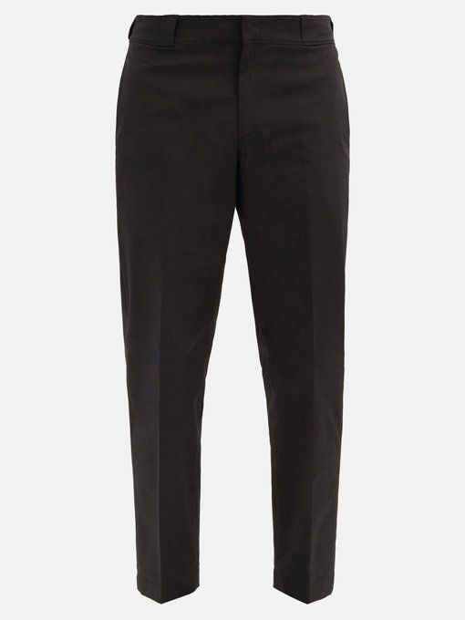 prada gabardine track pants