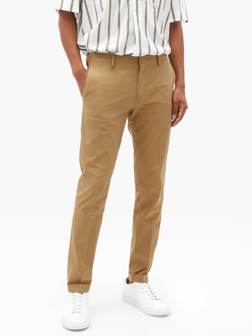 tailored cotton trousers