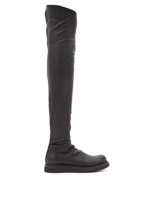 all leather over the knee boots