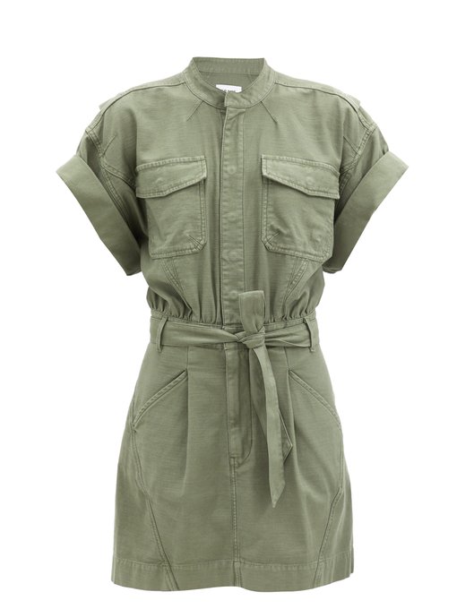 cotton shirt dress with pockets