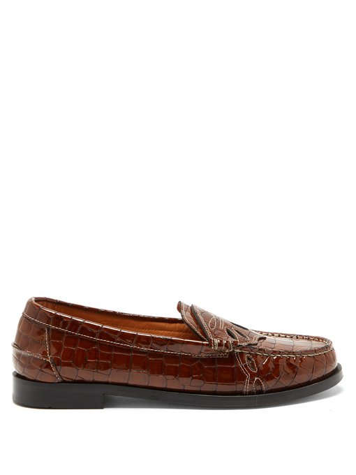 patent leather penny loafer