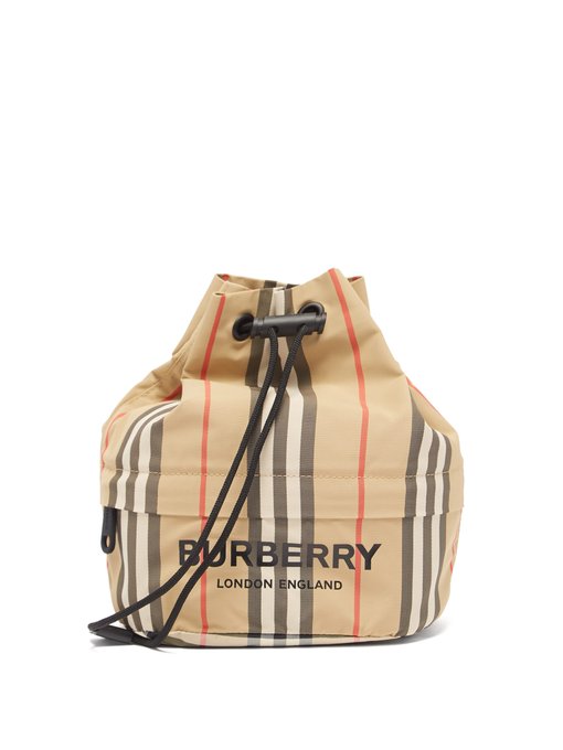 burberry phoebe nylon bucket bag