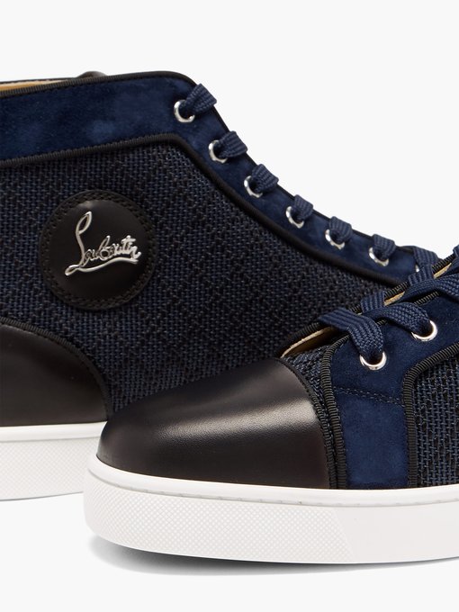 Louis Orlato leather-trimmed high-top 