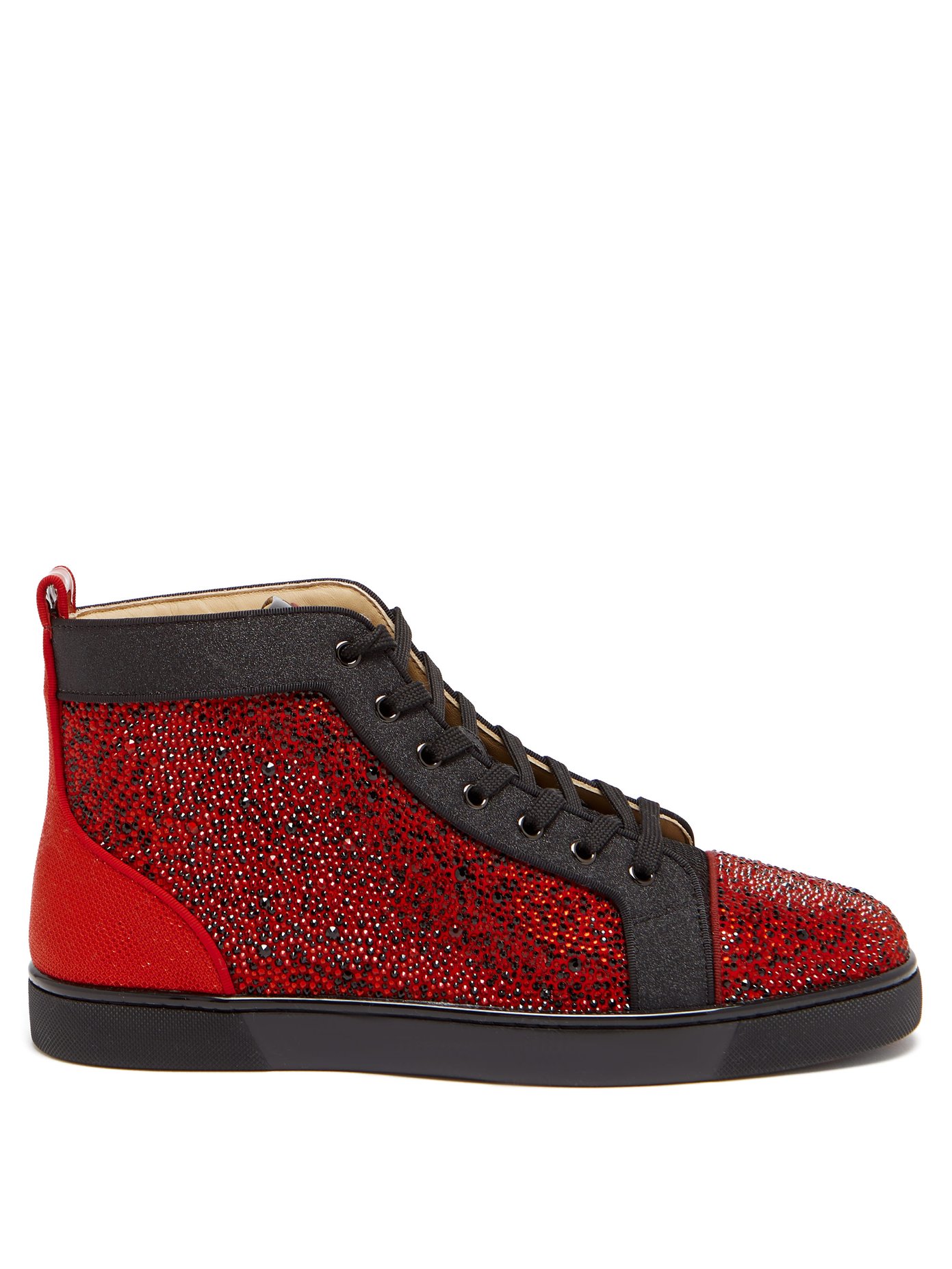 Louis Orlato high-top crystal leather 