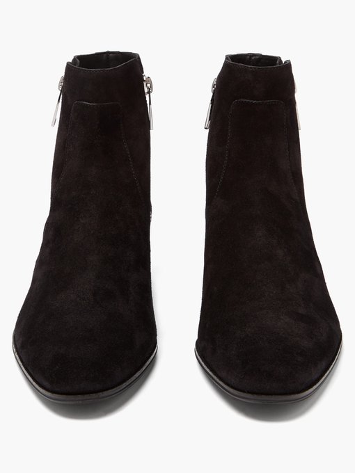 Mike zip-up suede Chelsea boots 