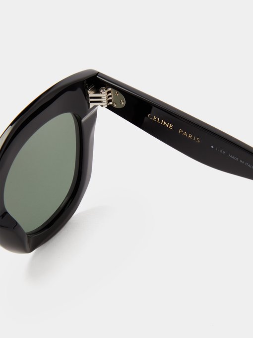 Oversized Round Acetate Sunglasses Celine Eyewear Matchesfashion Uk