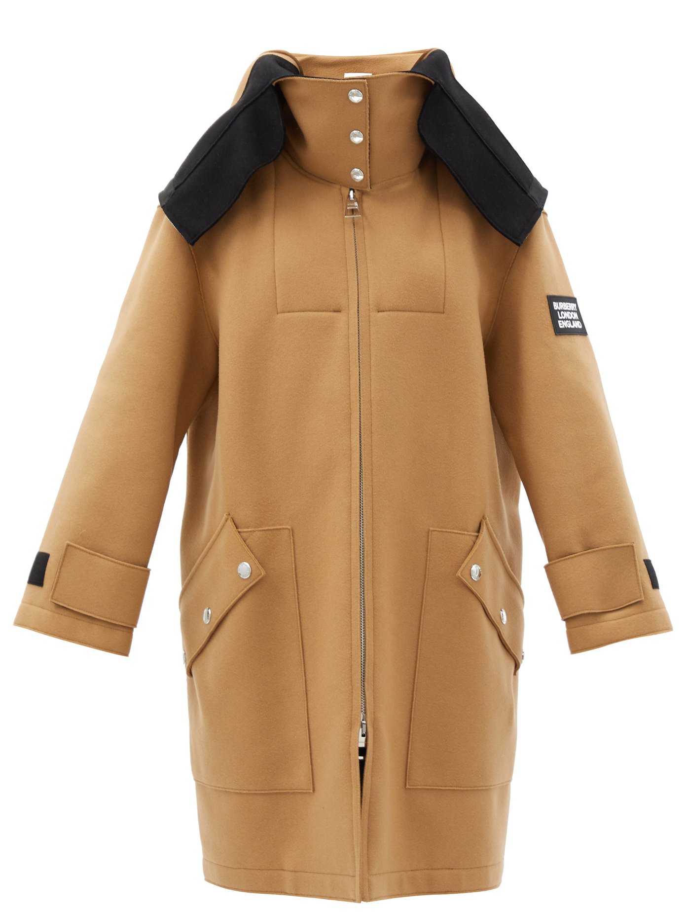 burberry wool coat with hood