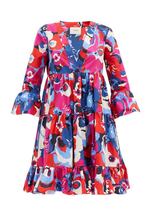 large flower print dress