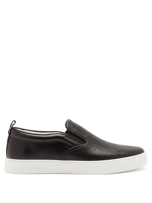 Dublin GG perforated-leather slip-on 
