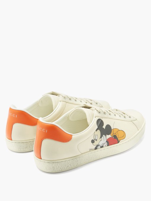 Ace Mickey Mouse leather trainers 