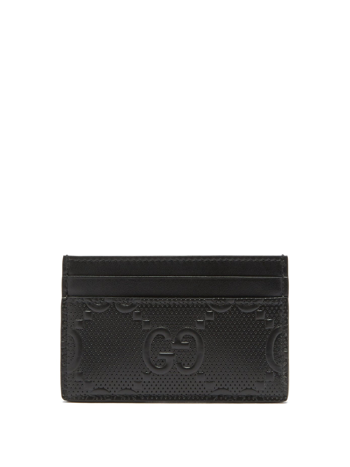gucci embossed leather cardholder