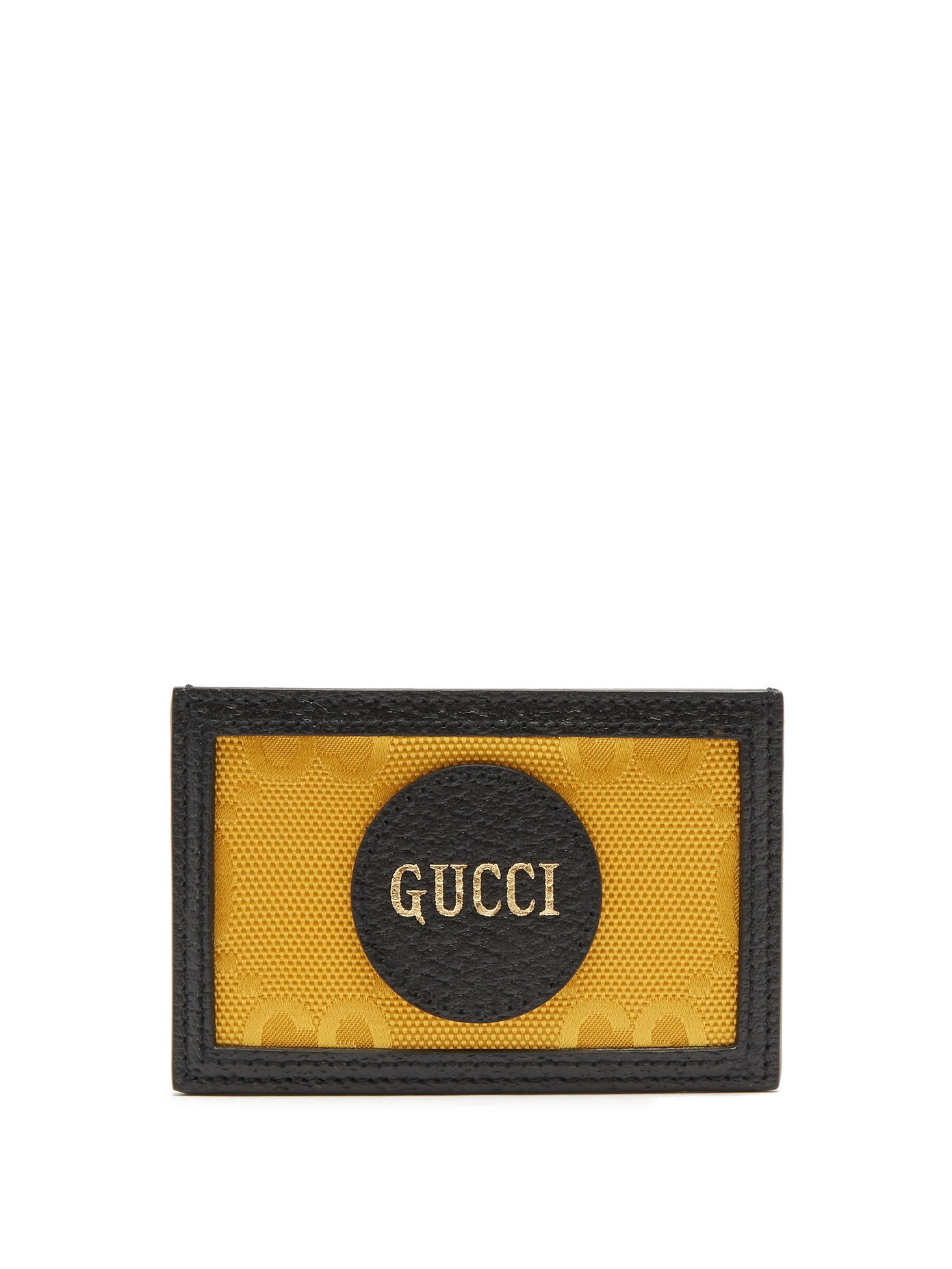 Logo-patch GG-canvas card holder 