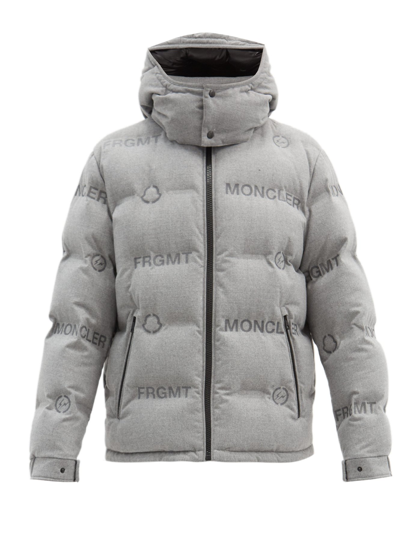 moncler grey puffer jacket