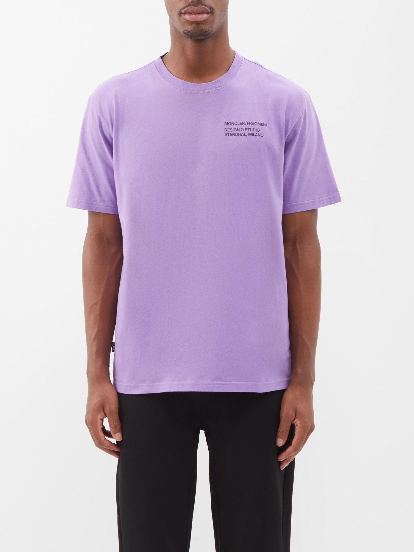 Staff-print cotton-jersey T-shirt | 7 