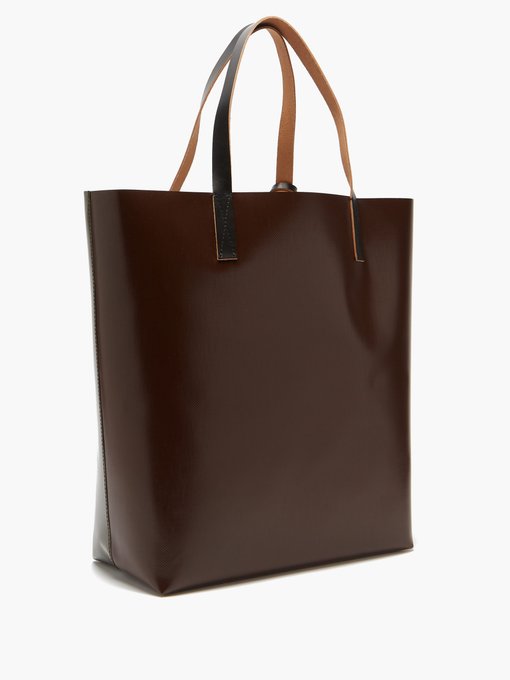 marni textured leather tote