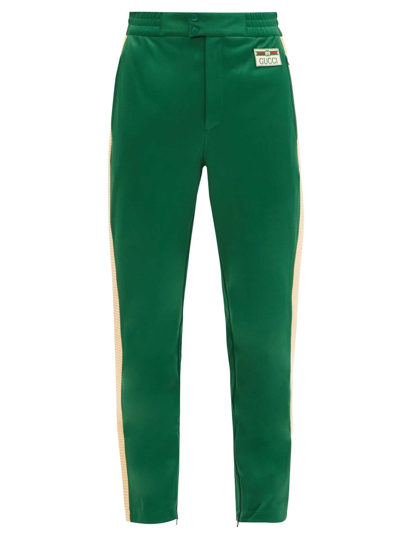 green gucci track pants