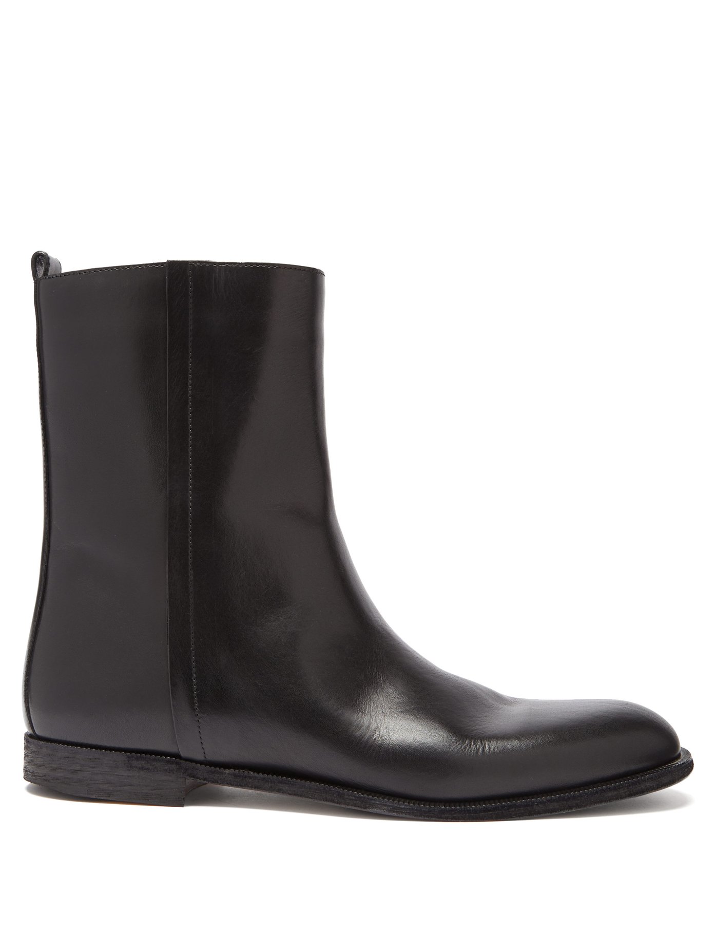 maison margiela leather ankle boots