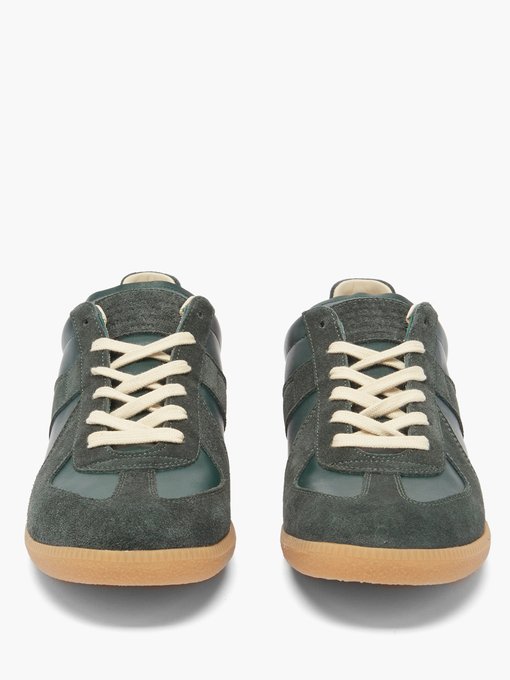 Maison Margiela Replica suede-panel leather trainers