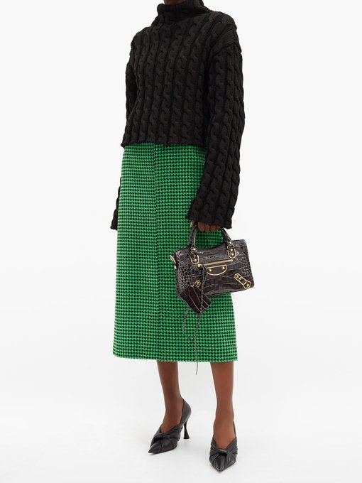 balenciaga mini city green